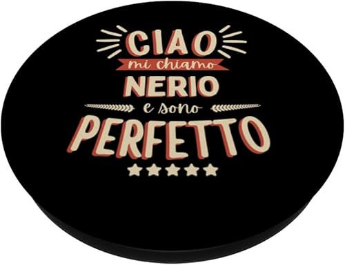 Miniatura 2 de Nerio Idea Regalo Personalizzata Nome Divertente PopSockets Standard PopGrip