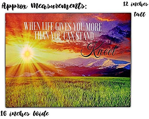BANBERRY-DESIGNS-Lighted-Inspirational-Canvas-Print-with-the-Message-When-Life-Gives-You-More-Than-You-Can-StandKneel-Wall-Art-16-x-12