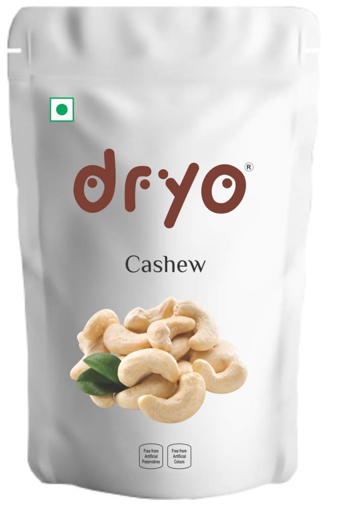 Dryo Excellent Quality 100% Natural Fresh Raw Whole Cashew Nuts 500gm Grams, Premium Whole Cashews | Whole Crunchy Cashews pack (B07YCCBYJK) Amazon Price History, Amazon Price Tracker