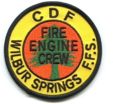 California Dept of Forestry CDF Wilbur Springs Fire Engine Crew Patch California