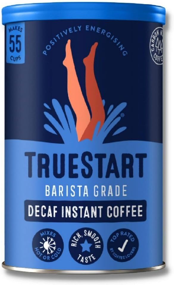 TrueStart Instant Coffee, Decaf, 100g, 1 Pack, 55 Cups