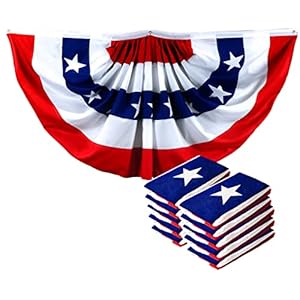 G12810packusapleatedfanflag3x6feetamericanusabuntingdecorationflagsprintedpatrioticstarsstripeswithcanvasheaderandbrassgrommets Urban Country Home Decor G12810 pack usa pleated fan flag 3×6 feet american usa bunting decoration flags printed patriotic stars stripes with canvas header and brass grommets urban country home decor