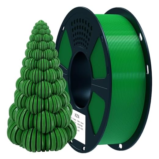 ⚡ XZN PETG Filament 1.75mm 3D Printer Filament 1Kg(2.2lbs) 3D Printing Filament, Strong Toughness & High Precision +/- 0.02mm, No Tangle No Clog No Bubble, Fits for Most 3D Printers, PETG Green