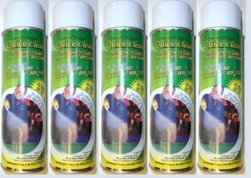 Quick Clean 5 Cans, Pool Table Felt Cloth Cleaner