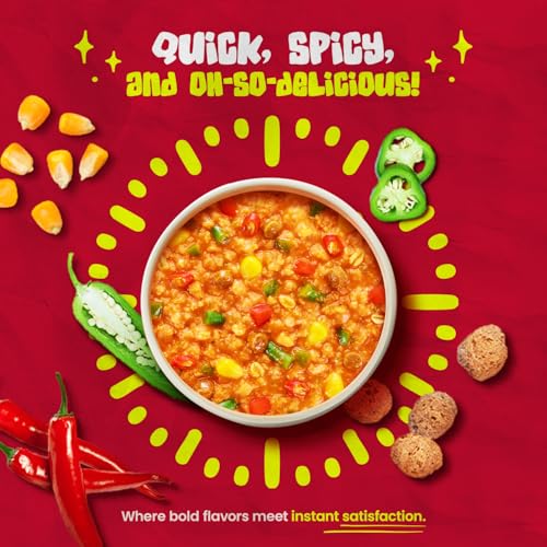 Image of Saffola Cuppa Oats, Spicy Mexicana | Tasty Mazedaar Snack | Just add hot water | Goodness of Jowar & Veggies | No Maida, No Added Preservatives | Helps Manage Weight | 44g /52g (weight may vary)