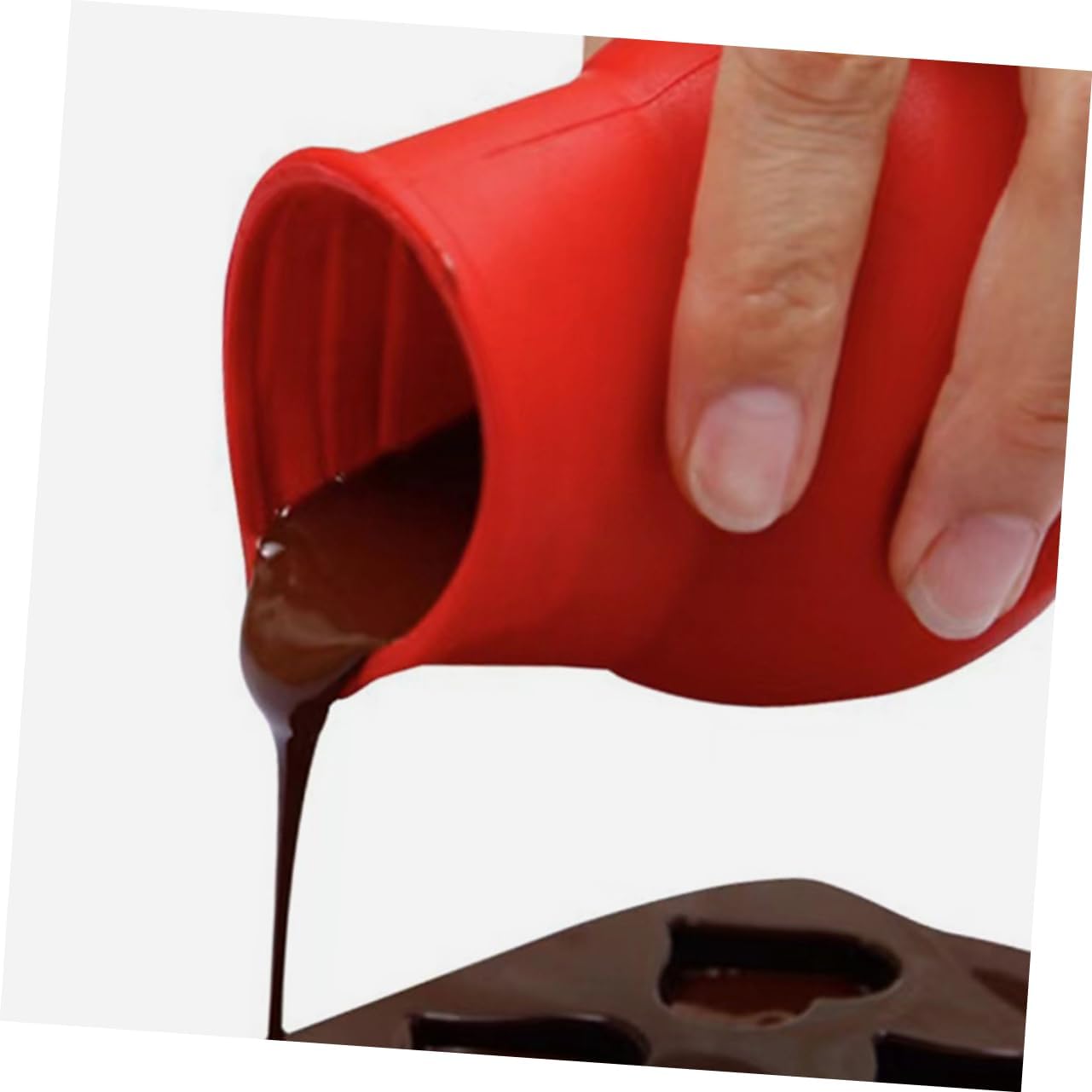 2 Piece Silicone Chocolate Melting Pot for Baking and Pouring