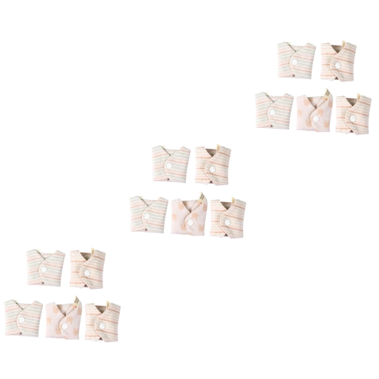ORFOFE 15 Piezas almohadilla de toalla Compresa lavable para mujeres Toalla sanitaria de algodón ropa interior para mujeres almohadilla menstrual absorbente femenino apoyo bragas de mujer