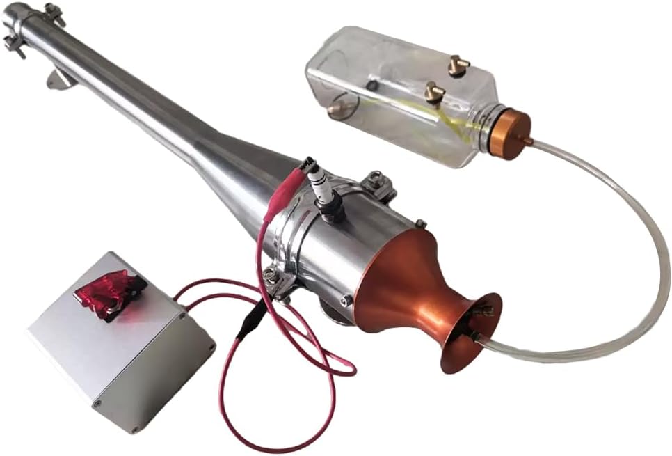 – Pulse Jet Engine Kit That Works, Medium Valve-Controlled Gasoline Airplane Engine with Atomizing Sprayer, Science Experiments Education for Adults