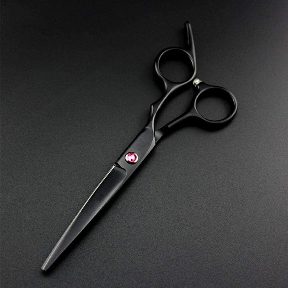 Tijeras de peluquería, Tijeras de peluquería Juego de Tijeras Profesionales para Cabello de Corte Negro de 6 Pulgadas Corte de Peluquero Tijeras de Corte de Pelo Tijeras