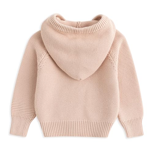 Curipeer Baby Girls Knit Hooded Cardigan Sweater2