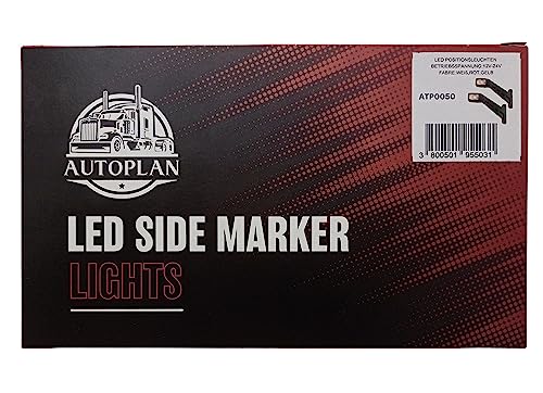 Formplas 2 stk. LED Begrenzungsleuchten 12V 24V Positionsleuchten Anhänger LKW PKW E20