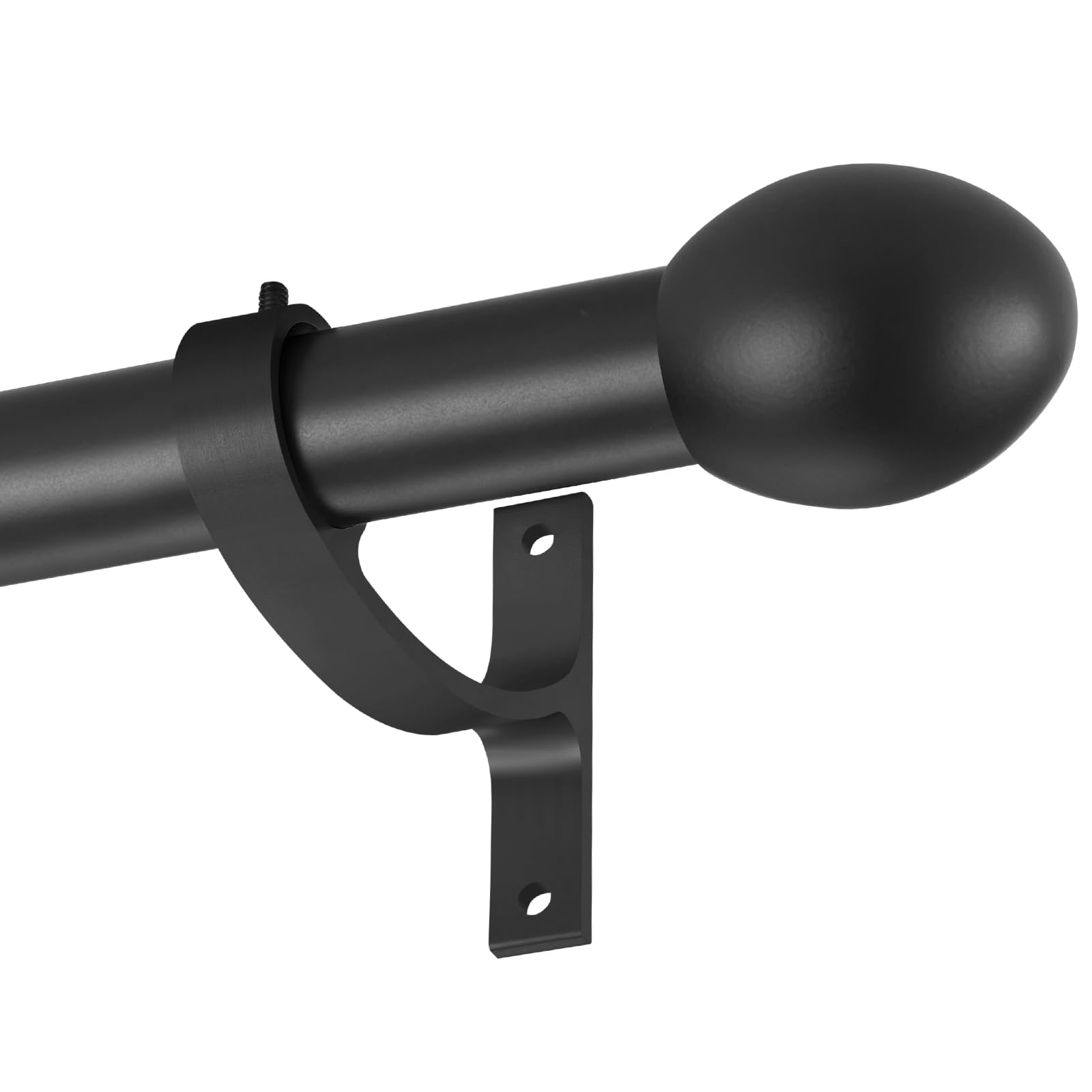 Splicing Curtain Rods for Windows 16-150 inchs,1 Inch Diameter Adjustable Splicing Metal Winbdow Curtain Rod with Aluminum Alloy Finials Brackets