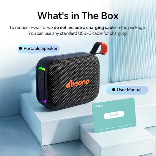 dbsono DB N7A Portable Bluetooth Speaker — IPX5 Waterproof, 24H Battery — view 9