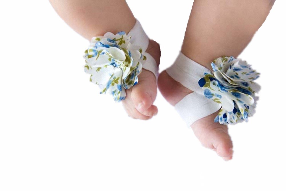 Toddler Baby Foot Shoes Flowers Infant Girl Pretty Sandals Barefoot Booties