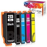E-jet Remanufactured for Epson 273 273XL Ink Cartridge, High Capacity, Combo Pack for Epson XP-620 XP-820 XP-810 XP-610 XP-600 XP-520 XP-800 Printer