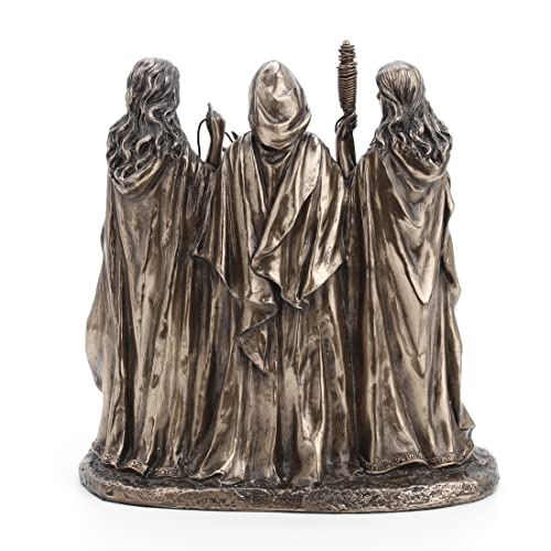 Estatua griega de resina con acabado bronce miniatura 5