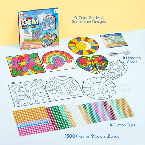 Klever Kits Suncatcher Fenster Bastelsets für Kinder,Geschenke für Mädchen 6 7 8 9 10 11 12 Jahre,DIY Diamant Malset Spielzeug… – Ansicht 4