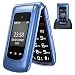 Produktbild uleway Seniorenhandy Klapphandy ohne Vertrag,Großtasten Mobiltelefon Einfach und Tasten Notruffunktion,Dual 2.4 Zoll Display Handy für Senioren (Blau)