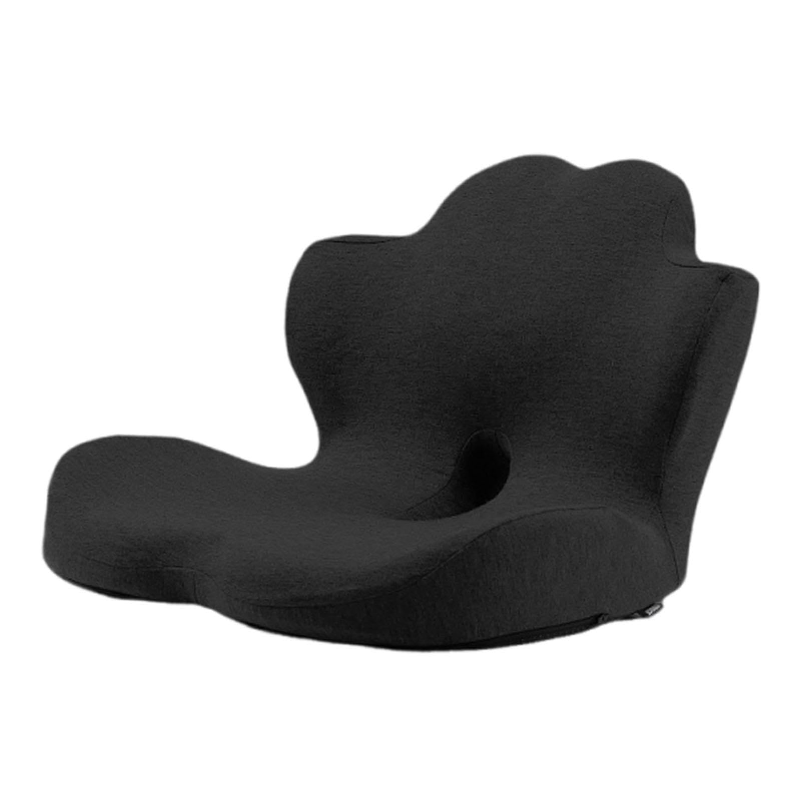 Coussin de siège de chaise de bureau ergonomique antidérapant housse noir