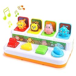 YMDLY Toys Animal Park Interactive Pop Up Music Toy,Up- Early Education Activity Center Toy, Ages 12 Months and up…