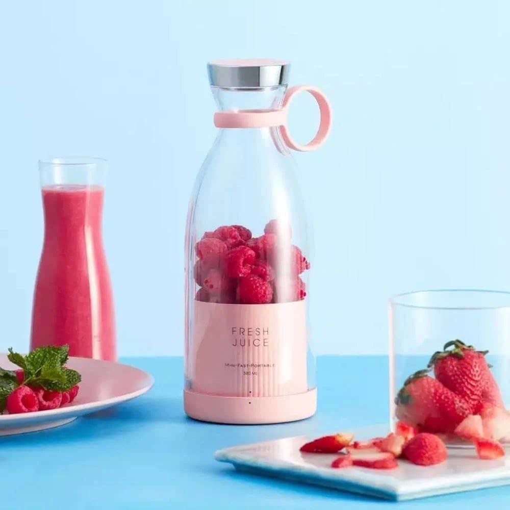 Yancorp Electric Portable Mini Juicer Bottle | Wireless Personal Size Blender with 4 Blades | USB Rechargeable Smoothie & Shake Maker for Home, Travel, Gym & Office-image-11