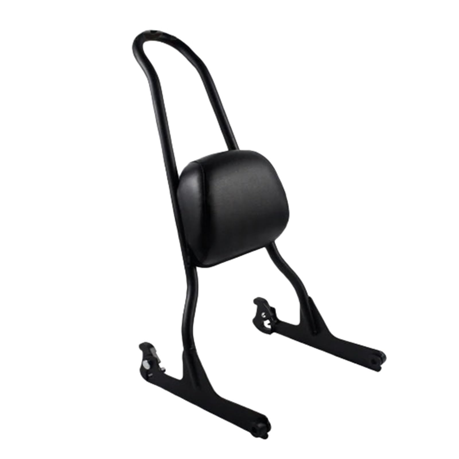 Motorcycle Rear Trunk Backrest Detachable Passenger Backrest Sissy Bar Bracket Kits Fit for Harley Fatboy Softail FLSTFBS 06-up(Black)