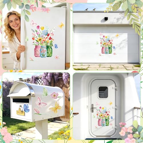 Set de 7 imanes decorativos florales para frigorífico miniatura 7