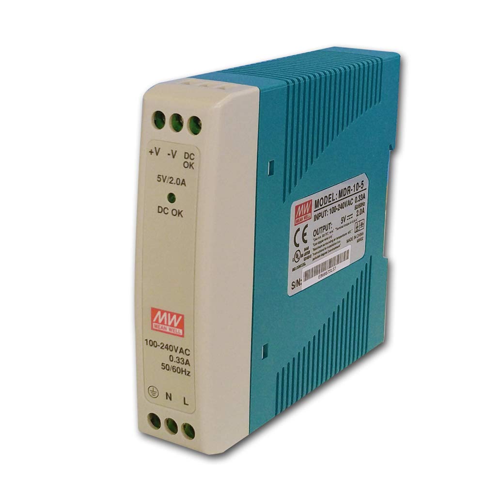MeanWell Original MDR-10-5 10W 2A 5V Industrial DIN Rail Mean Well Power Supply MDR-10 DC OK Active Signal
