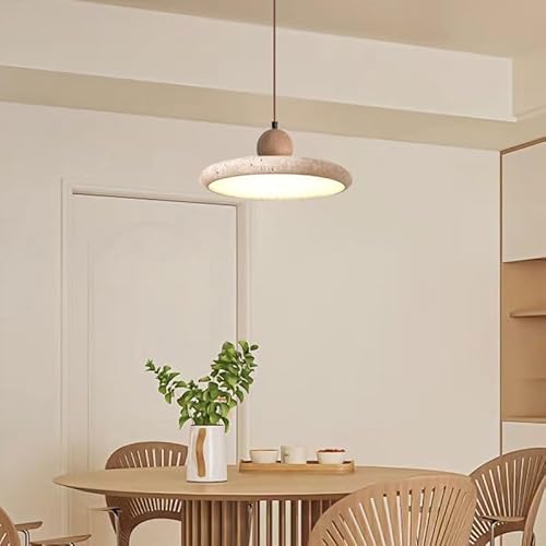 Lingcmp Creative Modern Dome Yellow Travertine Pendant Light Nordic Natural Stone Hanging Lamp Kitchen Island Over Sink Single Marble Modern Vintage Small Chandelier thumb #7