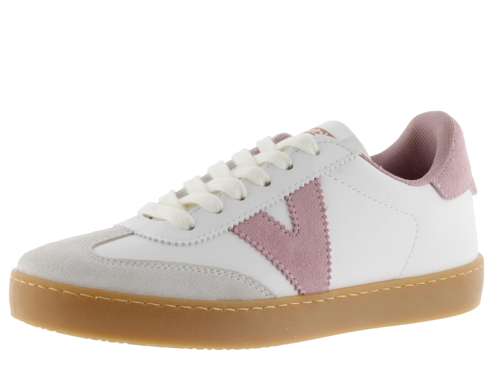 victoria Sneaker Berlin Ciclista Effetto Pelle & Parti Colorati & Suola Color Caramello 1126206 per Donna Rosa 40