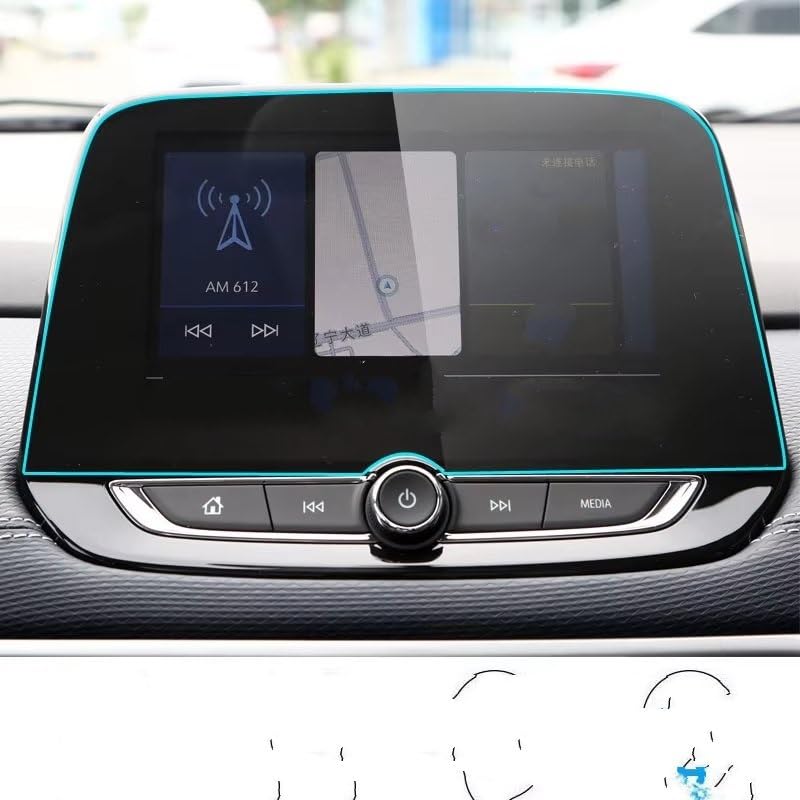 Protection d'écran en verre trempé pour navigation GPS Chevrolet Onix Mylink Novo 2021