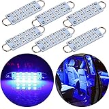 ECCPP 6X 44mm Blue Rigid Loop Interior 12-2835-SMD Festoon Car LED RL4410 211-2 212-2 214-2 214-2...