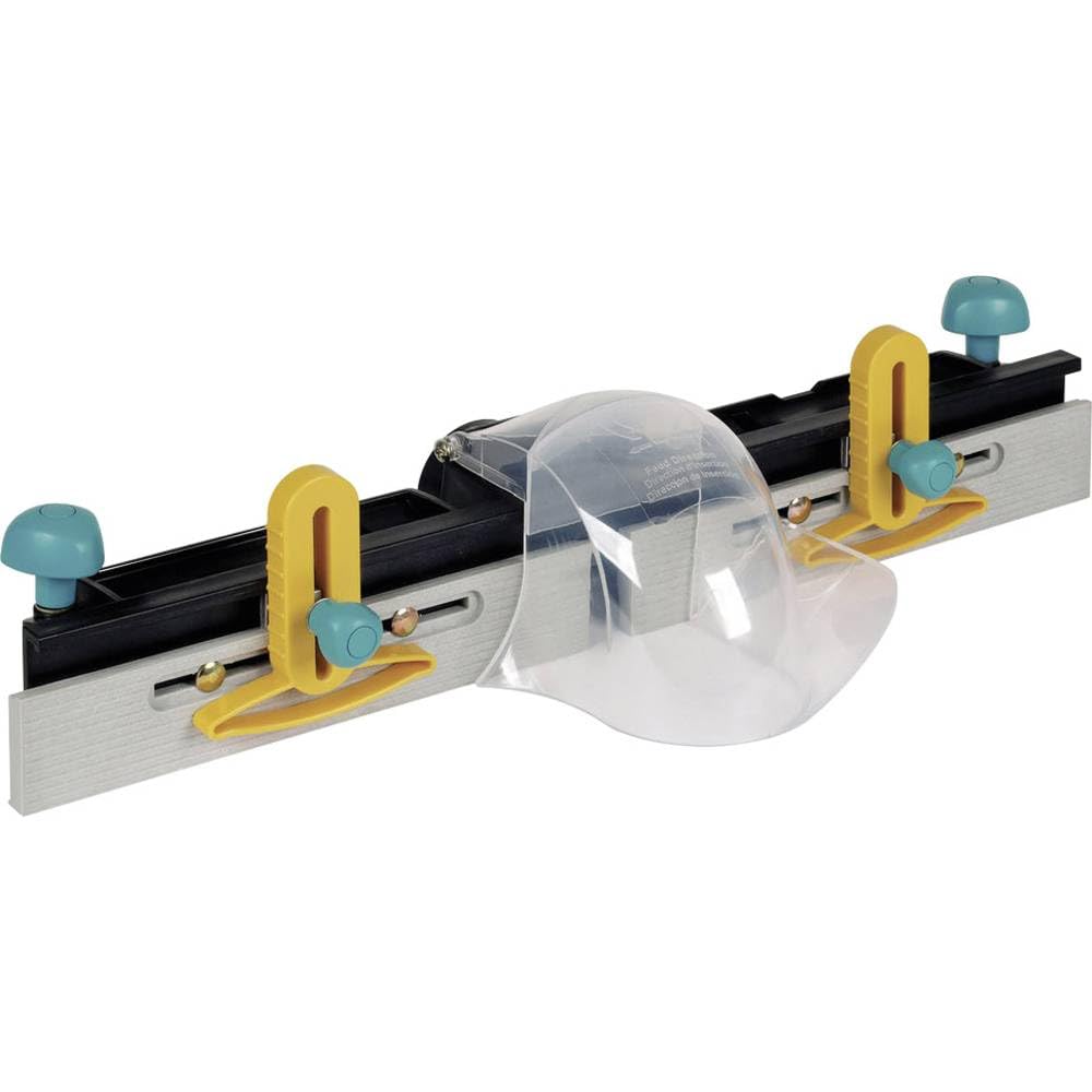wolfcraft Butée de Fraisage Parallèle pour Master Cut 1500, 2500, 2600 | Guide de fraisage pour défonceuse, épaisseur max 40 mm, fraises Ø 27 mm, raccord aspirateur inclus. 6901000