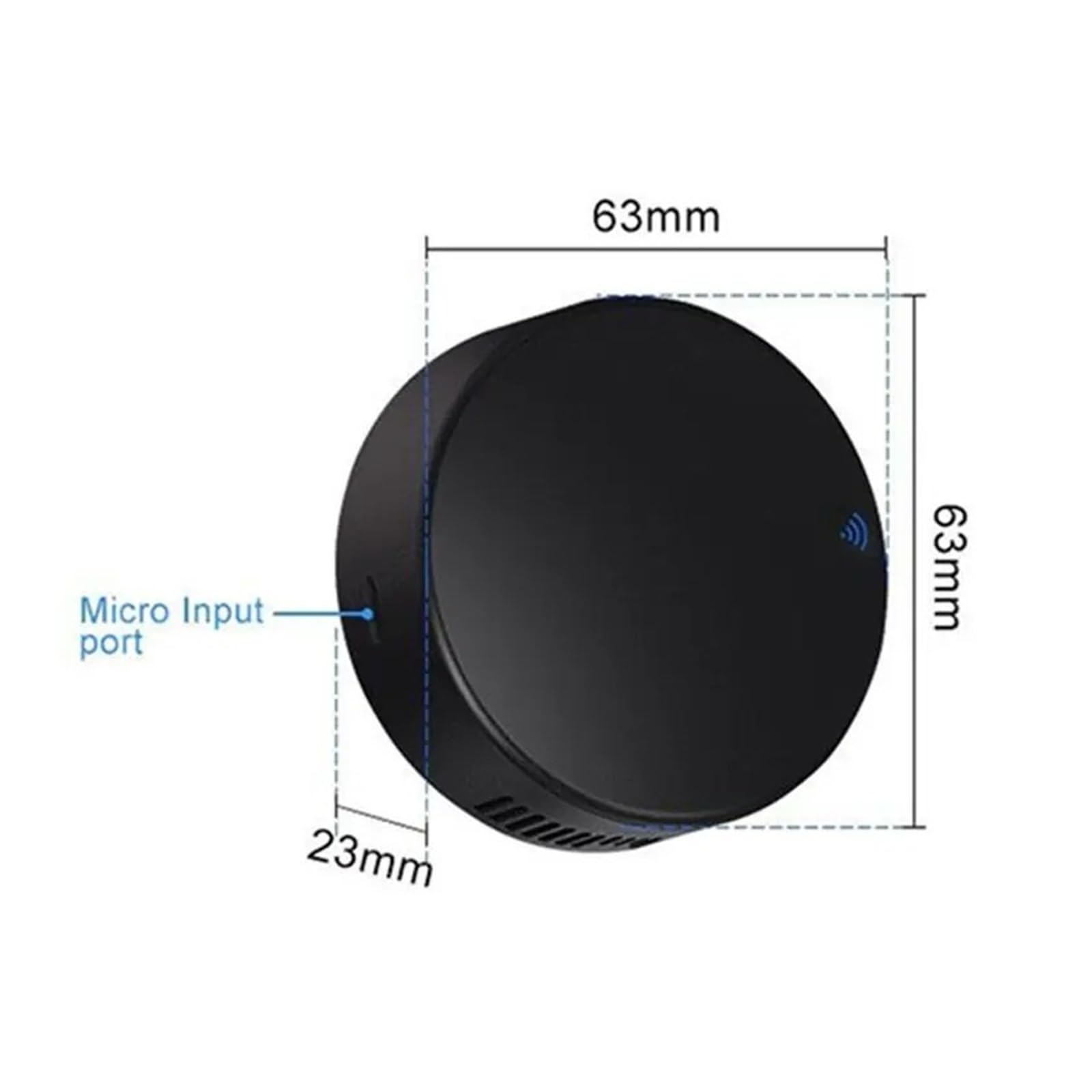 Telecomando universale WIFI, compatibile con Tuya, 3 PCS | Hub controller app per TV condizionatore ventilatore, DC5V/1A, plastica, nero