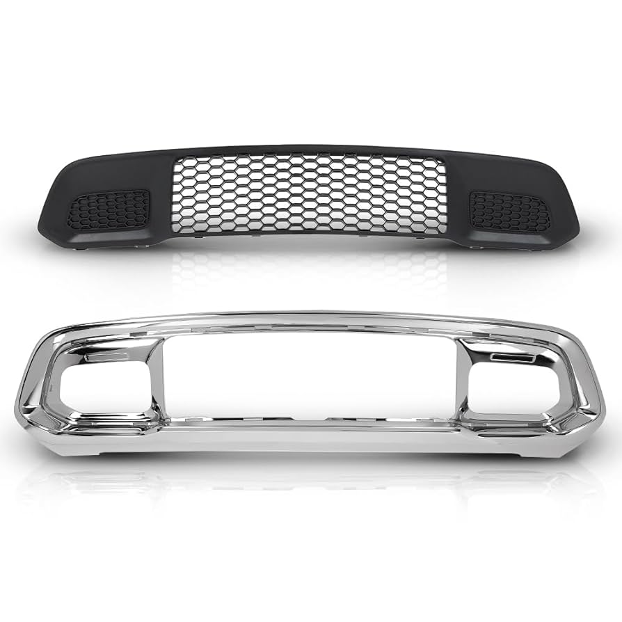 3/16～23　kumanomiページ Amazon.com: PIT66 Front Lower Grille & Chrome Bumper Grill