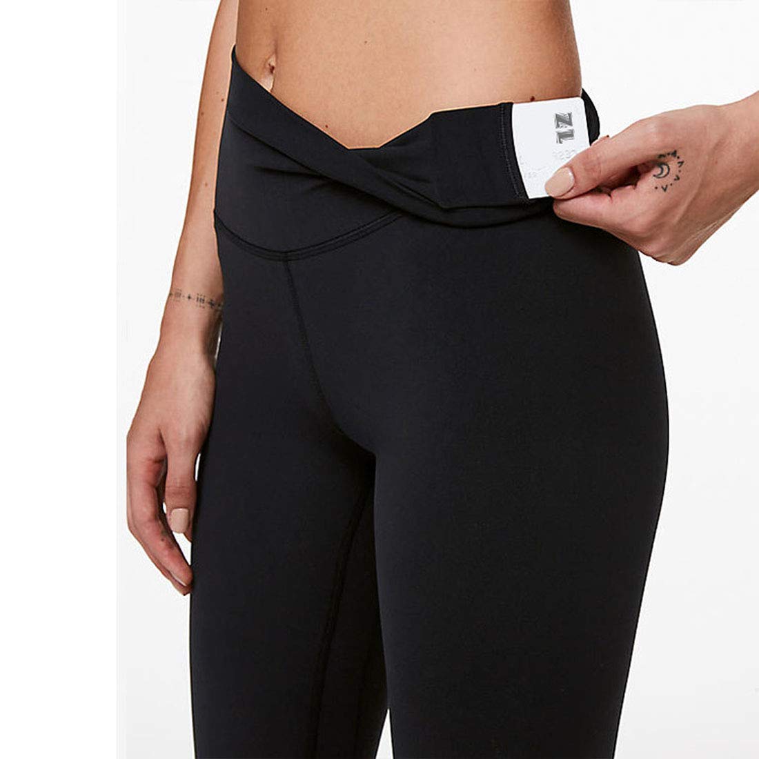Moda Leggins Sportivi Donna, Pantaloni da Yoga per Donna, con Tasca Interna Nascosta per Donna, Pantaloni da Yoga per Allenamento Fitness con Leggings da Palestra Elegante, Pink, M