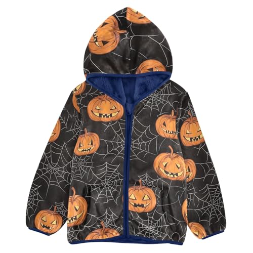 CHIFIGNO Boys Fleece Jacket Kids Hoodie Boys Winter Coat for Toddler Kids with Pockets