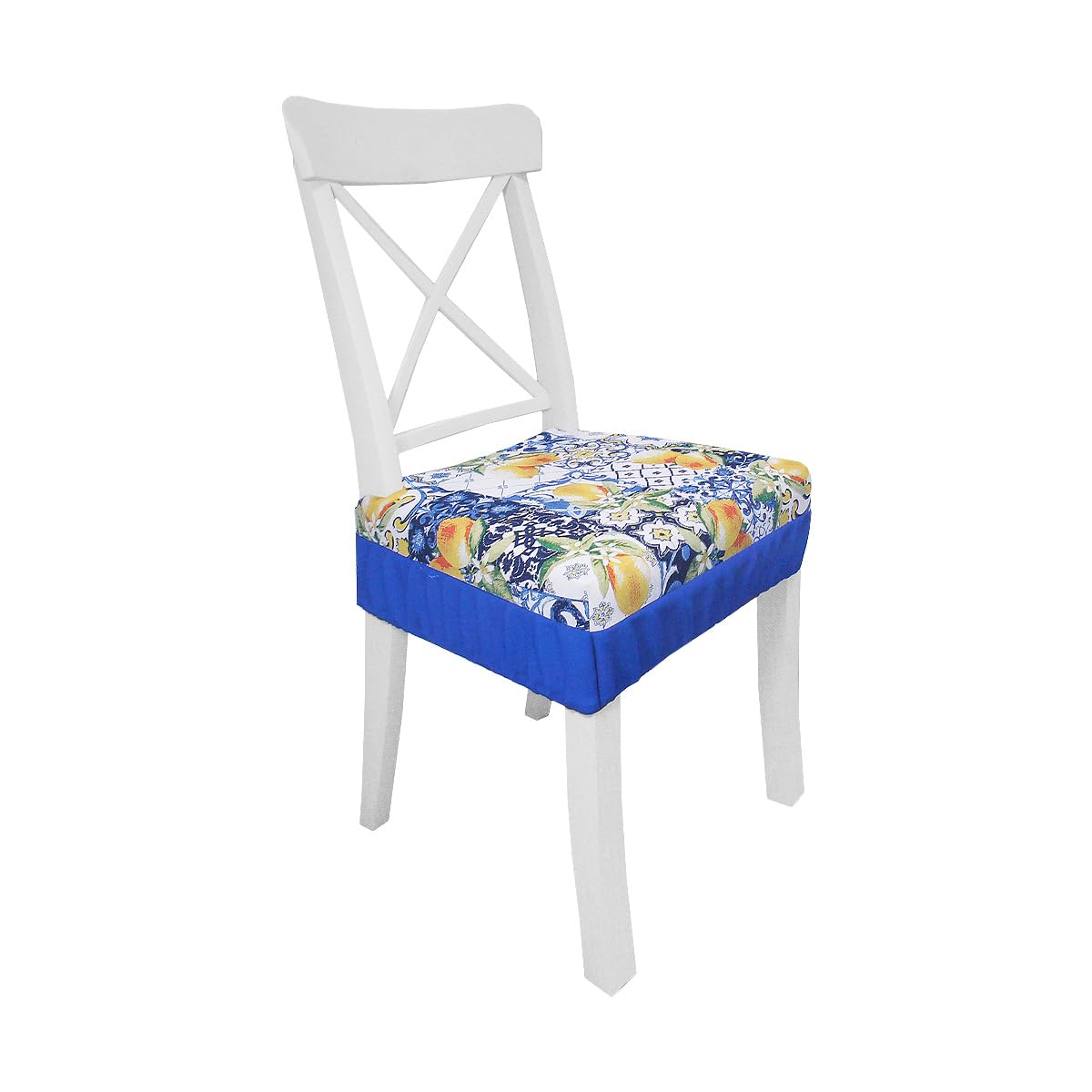 Vendita Cuscini Per Sedie Coppia Coprisedie 2 Cuscini Sedia Fascia Elastica Fantasia Floreale Beige 39x39 Cuscini Sedie Cucina Con Elastico