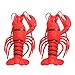 TOYANDONA 2Pcs Falso Aragosta Modello di Vita di Mare Creature Raccolta Suono Artificiale Animali Marini del Giocattolo di Galleggiamento Giocattoli da Bagno Agitarsi Sensoriale
