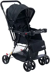 Maxi Baby Carrinho de Bebê Com Alça Reversível YouTurn (Preto)