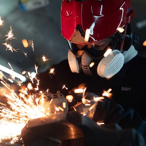 Dräger X-plore 3300 Handwerkerset, Atemschutzmaske mit P3 Partikelfilter – Halbmaske für Handwerker, zuverlässiger Schutz gegen Feinstaub, Partikel & Schimmel, Größe M