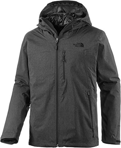 The North Face Men's Thermoball Triclimate Jacket, TNF Black Heather, XL