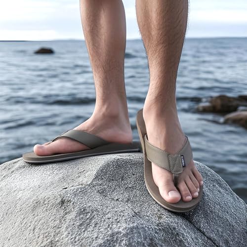 Arch Support Flip Flops for Men - Beach Sandals with Comfortable Cushioning3