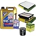 Produktbild QR-PARTS 69367139 Filter Set Inspektionspaket 5 Liter Liqui Moly Motoröl Longlife III 5W-30 MANN-FILTER Innenraumfilter Luftfilter Ölfilter