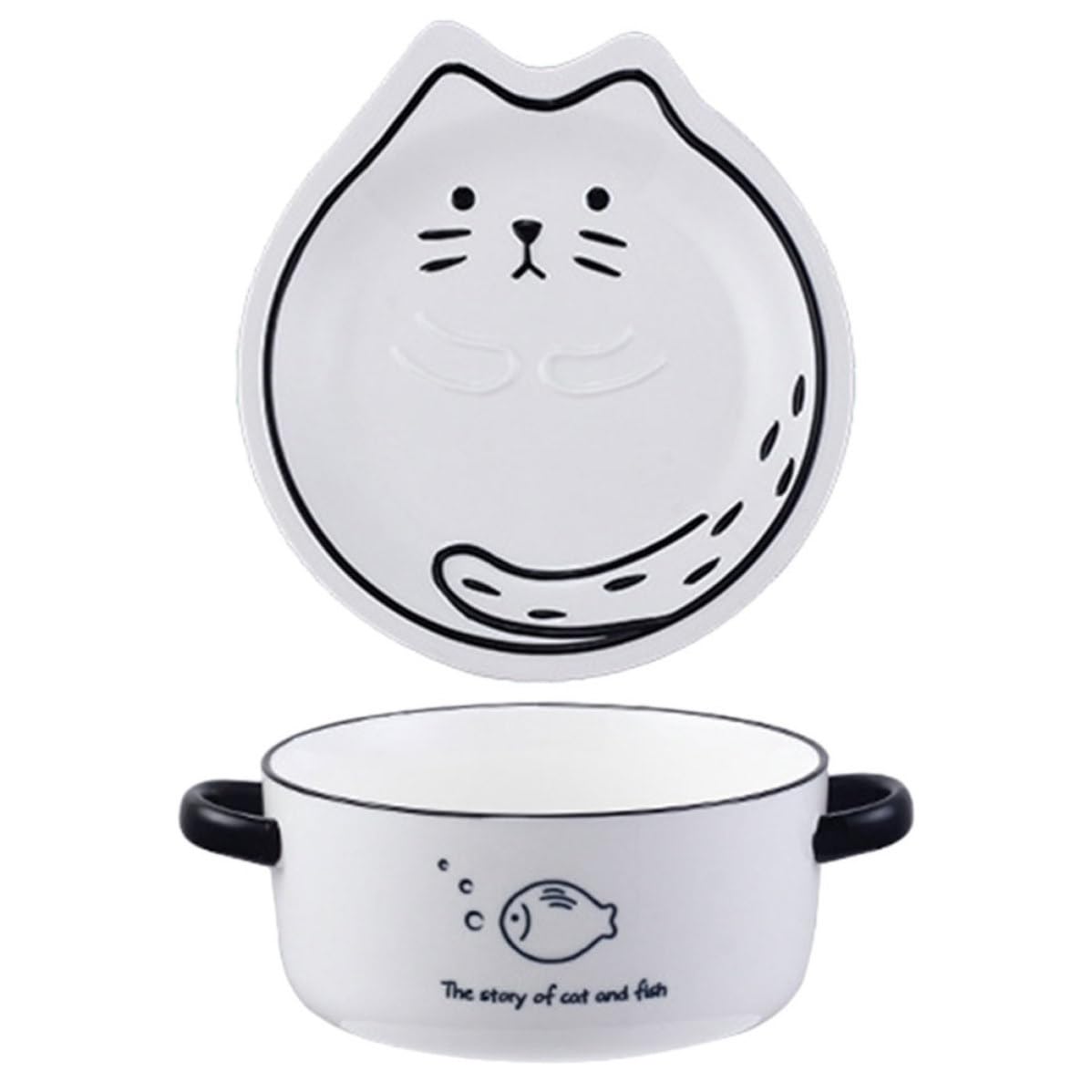 Tazón de Ramen de Cerámica Atractivo y Resistente de 800ml para Cocina, Apto para Lavavajillas, Adecuado para Almacenar Sopa y Fiestas en Casa