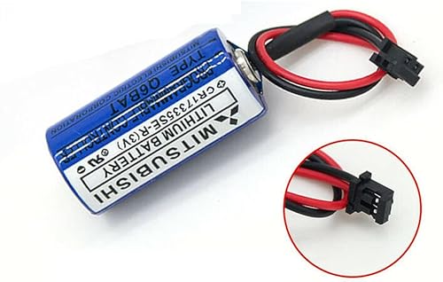 Miniatura 4 de MEELER 15 PCS CR17335SE-R Q6BAT 3V 1800 mAh PLC Batería de litio con enchufe para Q25PRHCPU Q170HBATC QNS FANUC sistema no recargable