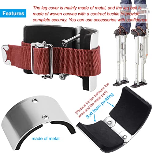 2 Pcs Drywall Stilt Replacement Parts, Leg Straps Kit For Stilts, Leg Fixing For Plastering, Painting And Wiring #TOP2