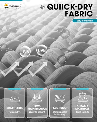 image for Ciokea Patio Chaise Lounge Chair Set of 2, Outdoor Lounge Chairs with 