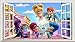 Adesivi Murali Shimmer and Shine 3D Cartoon anime Window Wall Smash Art Vinile autoadesivo V. -50x70cm