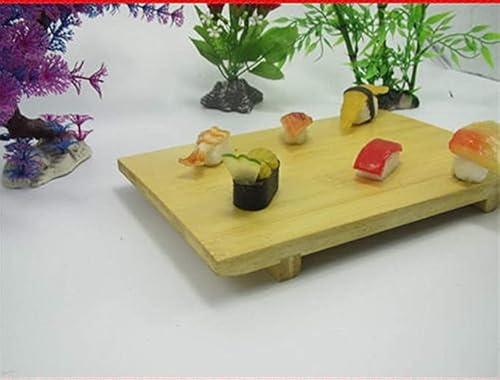Japanbargain 1956, Sushi Serving Plate Japanese Bamboo Board Sushi Geta Serving Platter (1, 8.25X4.75) #TOP3